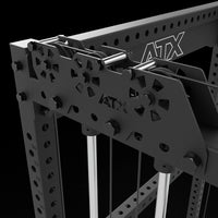 ATX® Cable Half Rack mit 2 x 90 kg Steckgewichte perfekte Seilführung