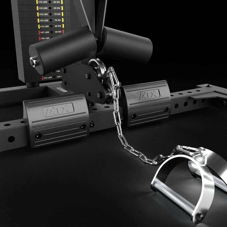 ATX® Half Rack 780 with Lat Pulldown - Weight Stack