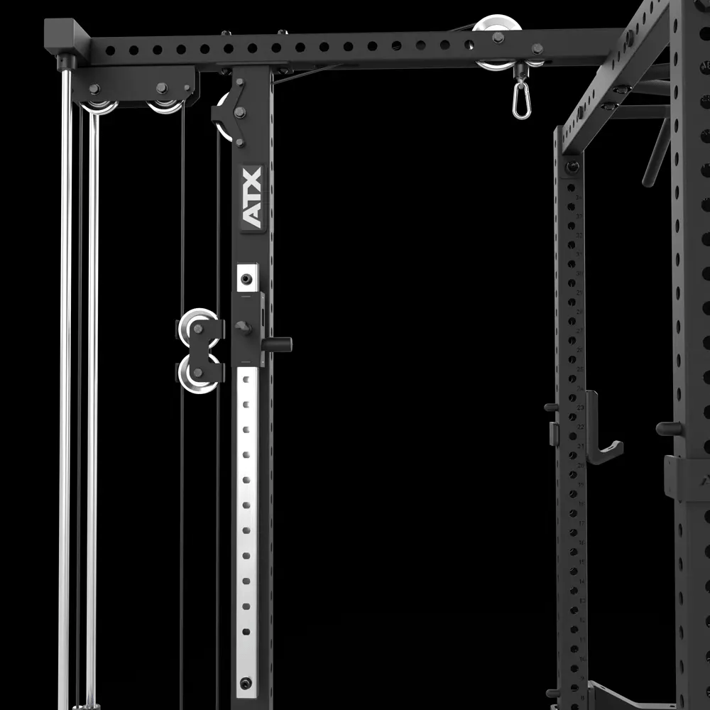 ATX® Half Rack 780 mit Extension und Latzug Plate Load Seillängenjustierung
