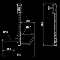 ATX® Jammer Arms A1 - Series 500/600/700 Maße