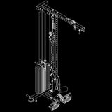 ATX® Latzug Option MPX-780 - 125 kg Steckgewichte Isoansicht