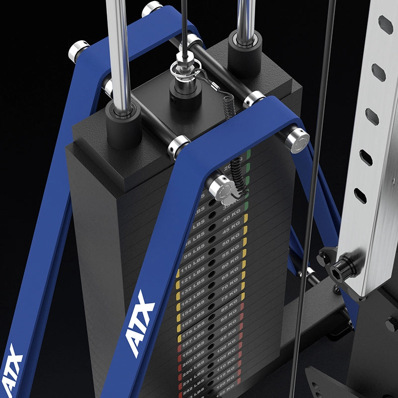 ATX® Latzug Option MPX-780 - 125 kg Steckgewichte Gleitbuchsenführung