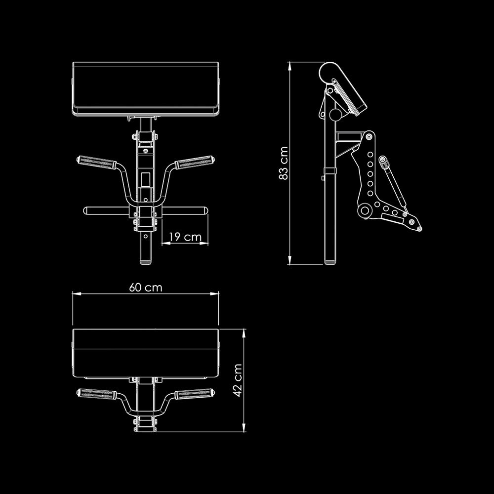 ATX® Bizep Curl Maschine für Multibänke