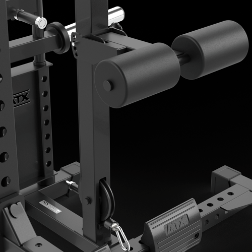 ATX® Power Rack 640/660 mit Latzug - Hantelscheiben Beinstütze