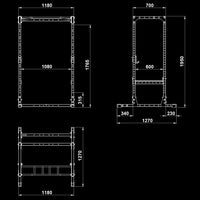 ATX® Power Rack PRX-510 mit Flip Down Spotter - Höhe 195 cm Maße