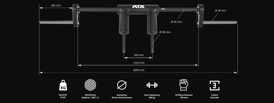 Safety Squat Bar 30 mm
