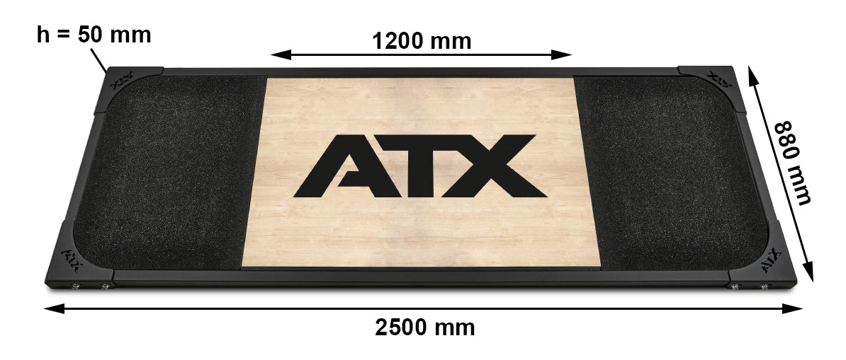 Maße ATX® Deadlift/Kreuzheben - Plattform - Granulat
