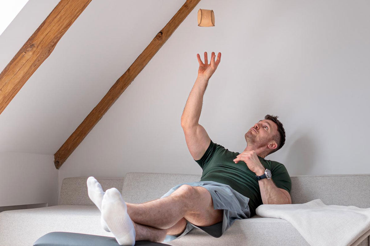 NOHrd HaptikBall in 4 Gewichten Anwendung