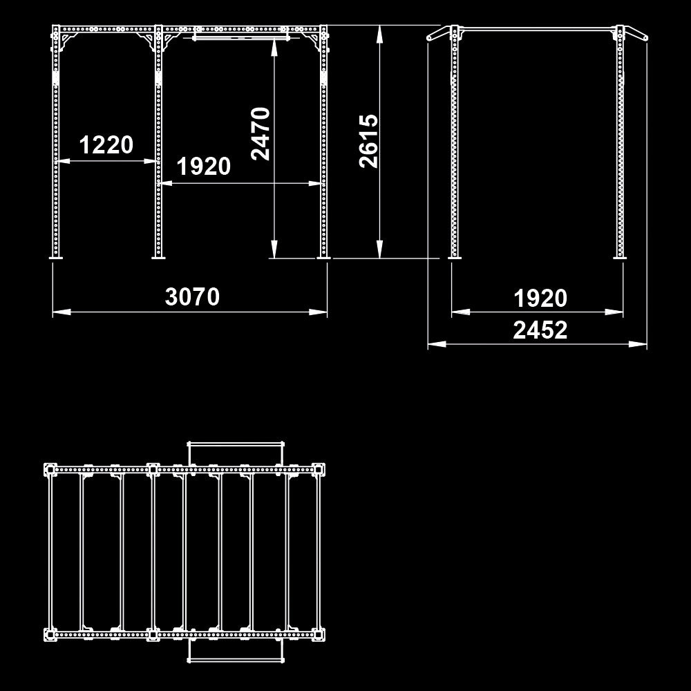 ATX® Functional Rig 700 - Ladder 2 Maße