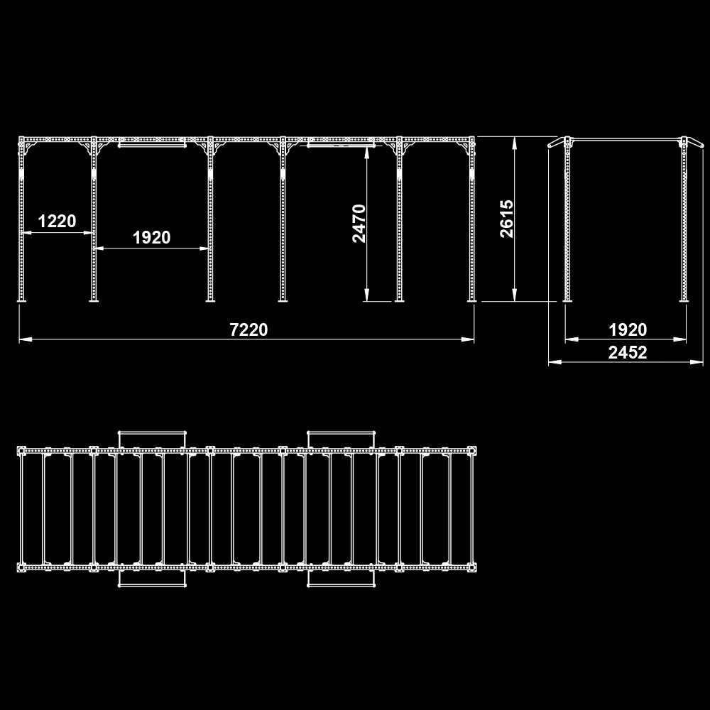ATX® Functional Rig 700 - Ladder 5 Maße