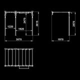 ATX® Functional WALL RIG 700 - Ladder 2 Maße