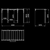 ATX® Functional WALL RIG 700 - Ladder 3 Maße