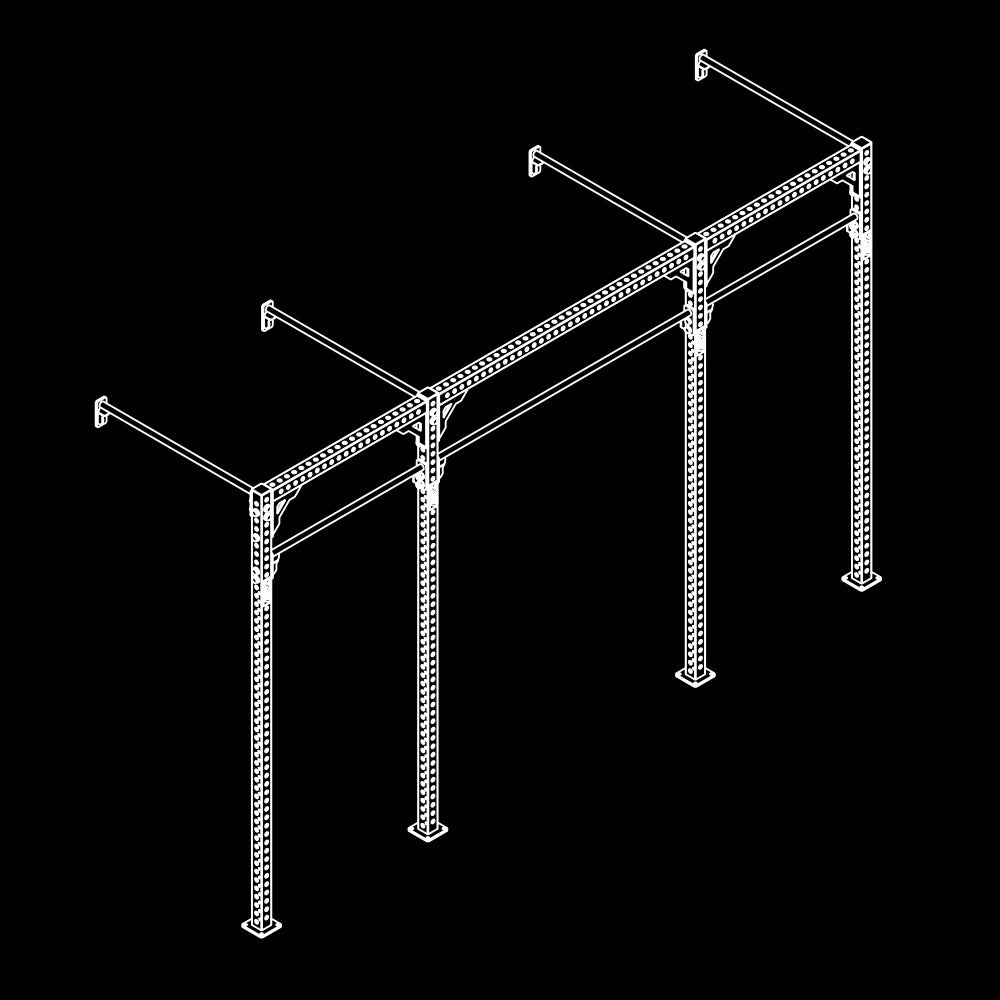 ATX® Functional WALL RIG 700 - Standard 3 Isoansicht