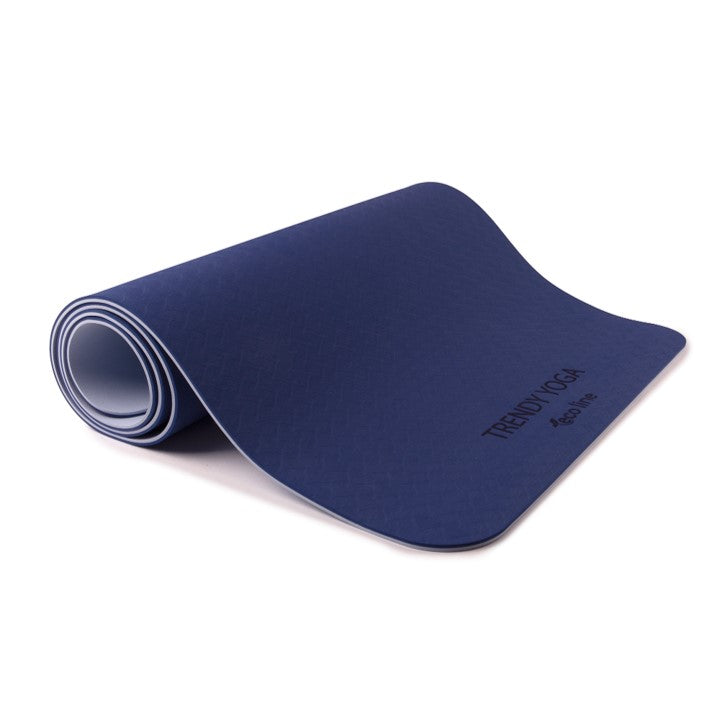 Yogamatte Eco-Line Set 180 x 60 x 0,6 cm blau
