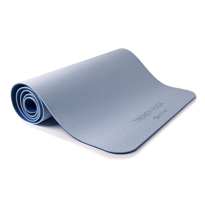 Yogamatte Eco-Line Set 180 x 60 x 0,6 cm blau