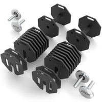 ATX® Verstellbare Kurzhanteln - Octa Dumbbells - 2 x 24 kg Bestandteile