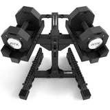 ATX® Octa-Dumbbells 2 x 24 kg - Verstellbare Hanteln inkl. Ablageständer