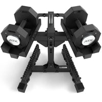 ATX® Octa-Dumbbells 2 x 24 kg - Verstellbare Hanteln inkl. Ablageständer