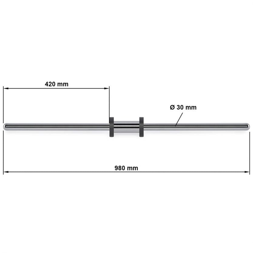 Adapter 30 mm Aufnahmewelle für ATX® Beinpresse / Hackenschmidt