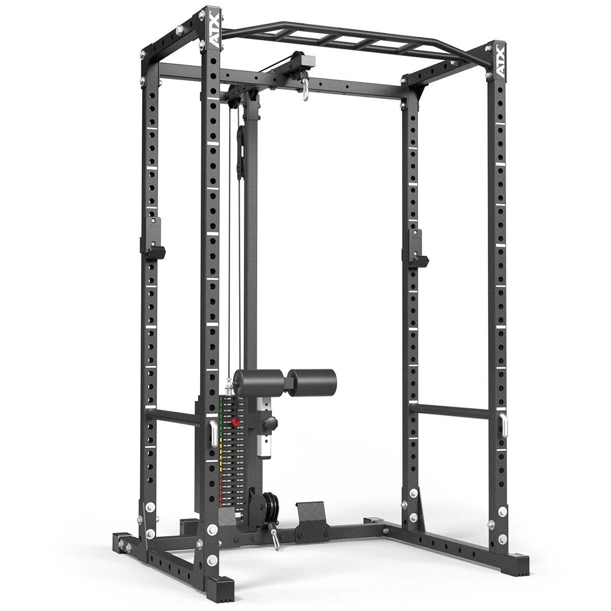 ATX® Power Rack PRX-510-XS mit Latzug 100 kg Steckgewichte - Höhe 198 cm