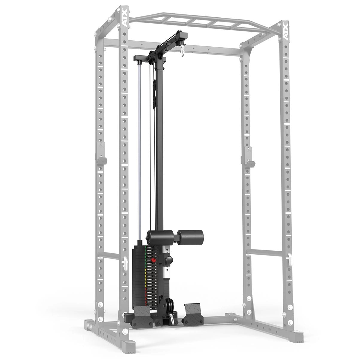 ATX® Power Rack PRX-520-XS mit Latzug 100 kg Steckgewichte Anbau