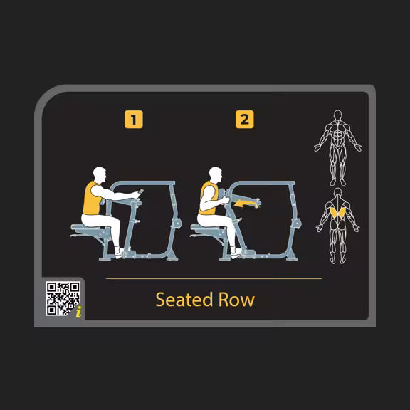Seated rowing machine – Vision Fitness Keystone