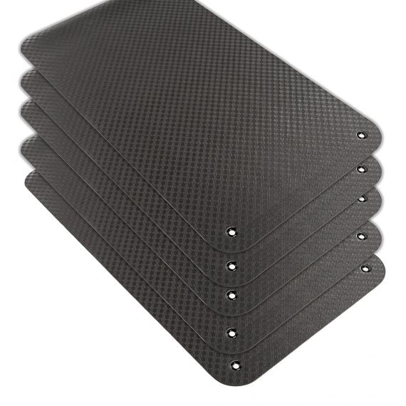 Profi Gymnastikmatte schwarz Set - 5 Stück